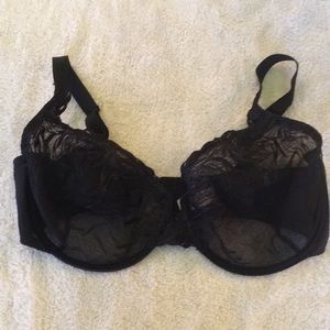 32ddd Wacoal sheer black bra